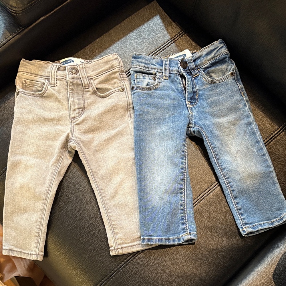 Old Navy Kids Gray and Blue Jeans